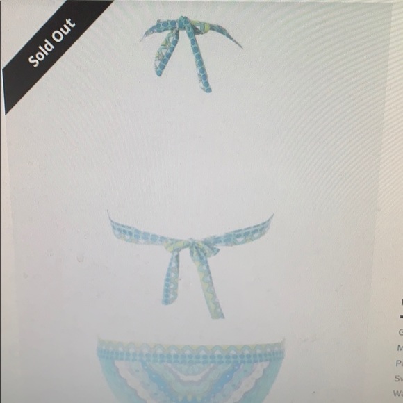 Never worn Zaful print halter bikini set (S) - Picture 7 of 7